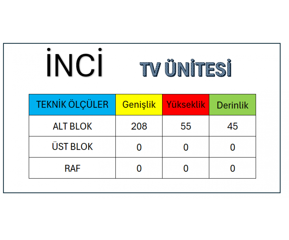 İnci Tv Ünitesi(USLM), Galerin Mobilya İnegöl