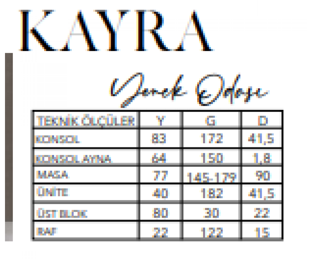 Kayra Tv Ünitesi, Galerin Mobilya İnegöl