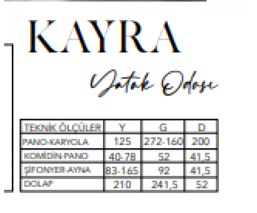 Kayra Yatak Odası, Galerin Mobilya İnegöl