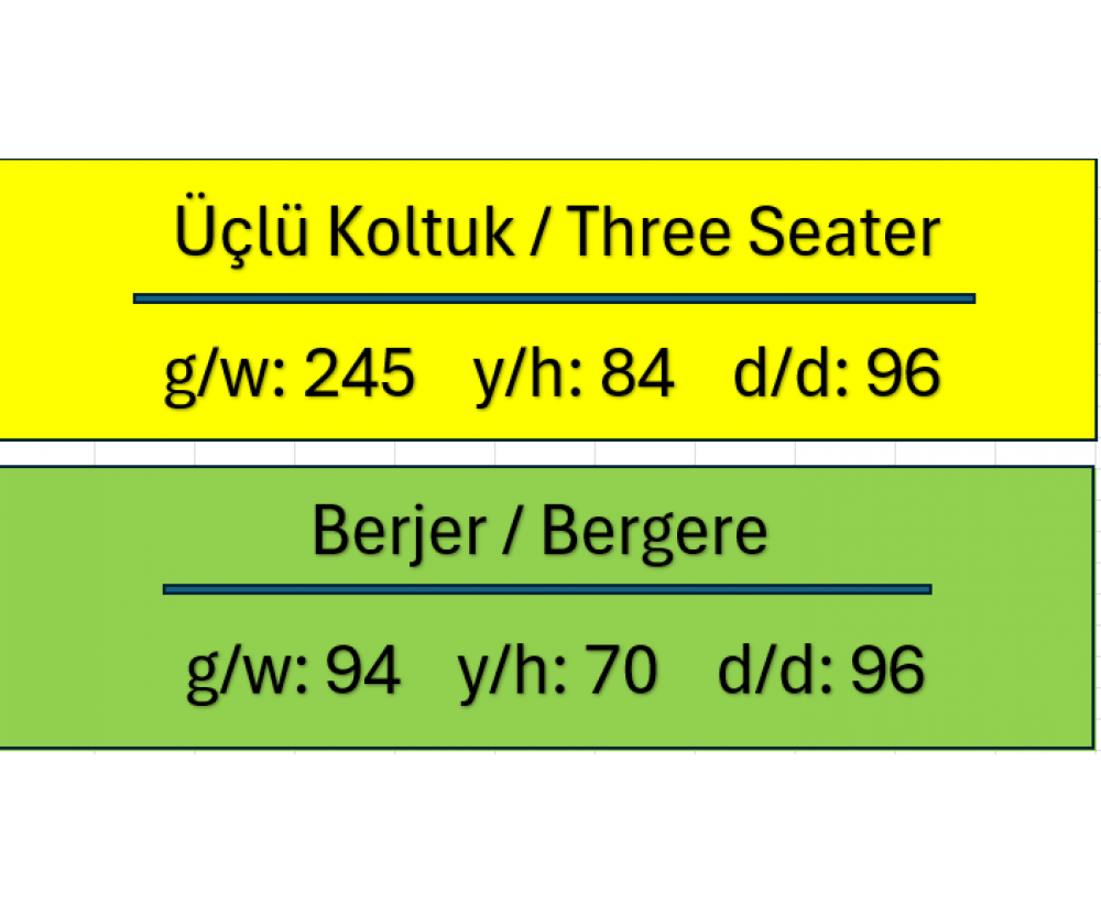 Kobra Koltuk Takımı, Galerin Mobilya İnegöl