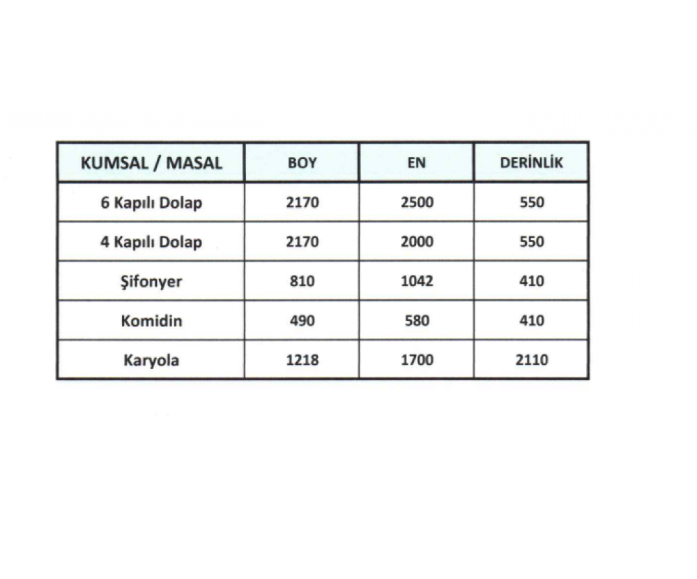 Kumsal Yatak Odası, Galerin Mobilya İnegöl