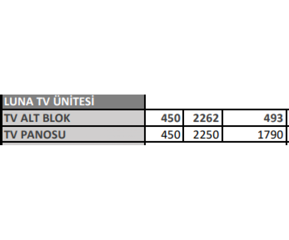 Luna Tv Ünitesi(KDRJ), Galerin Mobilya İnegöl