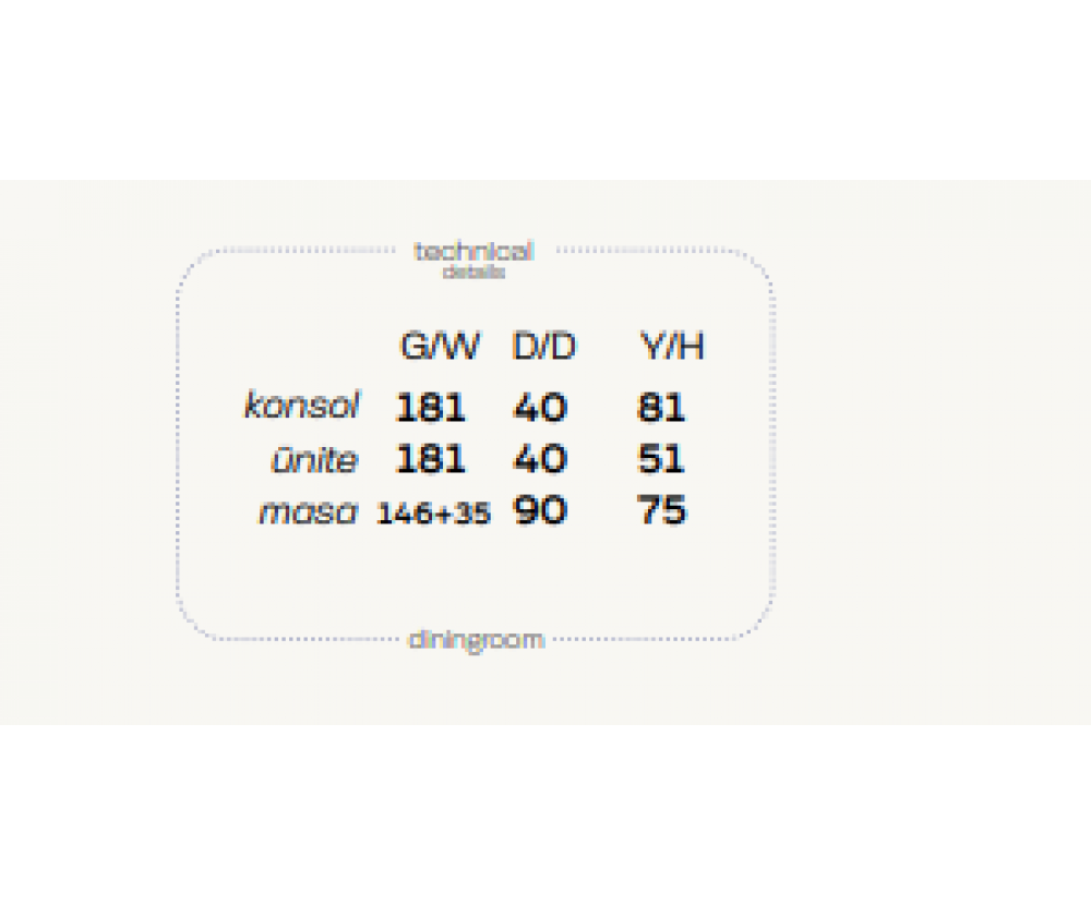 Madrid Yemek Odası(AKR), Galerin Mobilya İnegöl