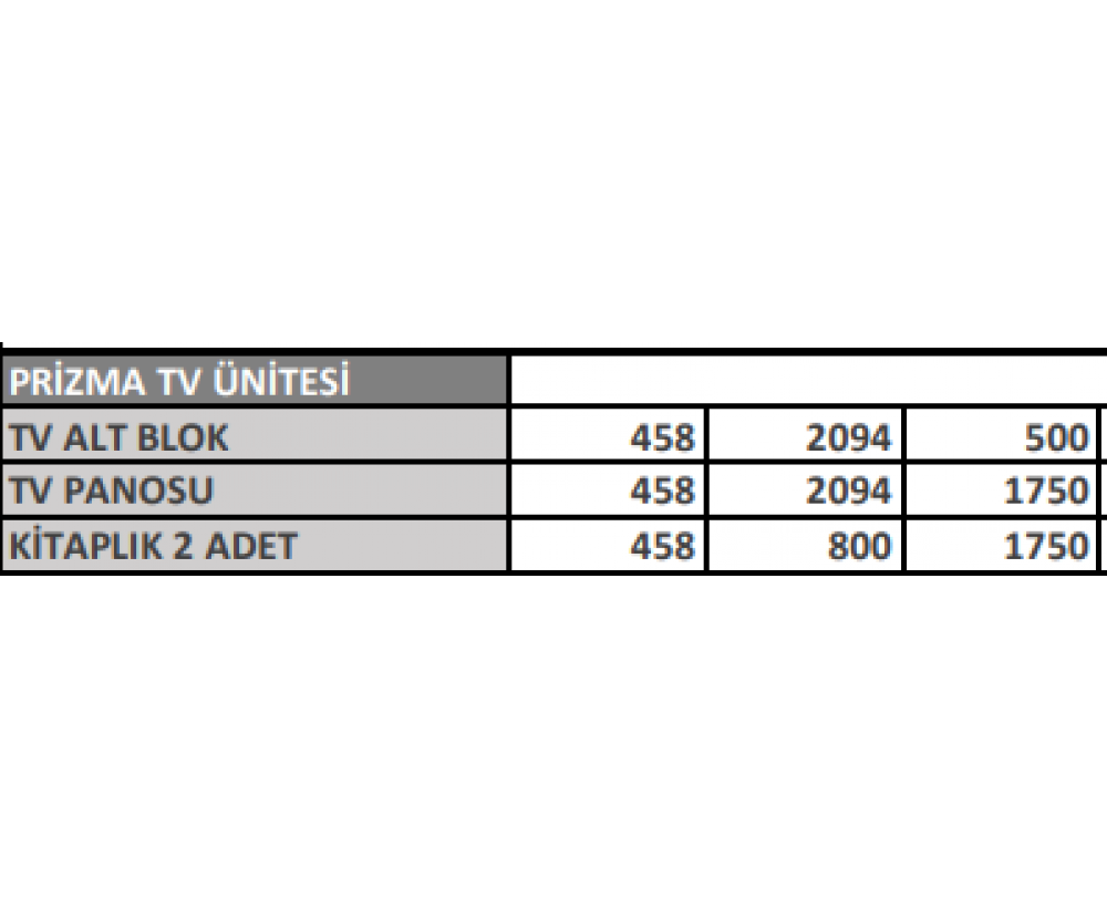 Prizma Ceviz Tv Ünitesi, Galerin Mobilya İnegöl