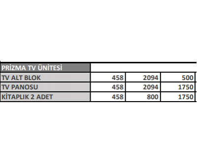 Prizma Ceviz Tv Ünitesi