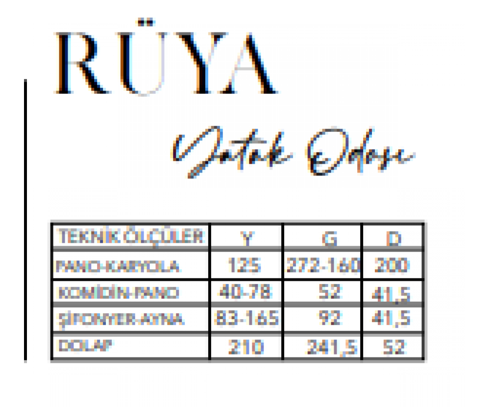 Rüya Yatak Odası, Galerin Mobilya İnegöl