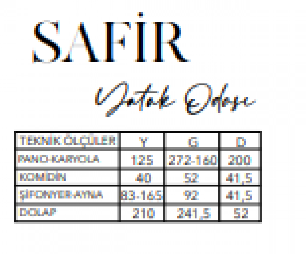 Safir Yatak Odası, Galerin Mobilya İnegöl