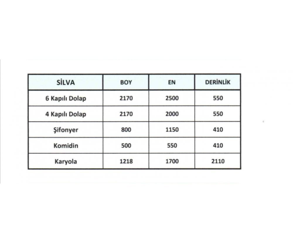 Silva Yatak Odası, Galerin Mobilya İnegöl