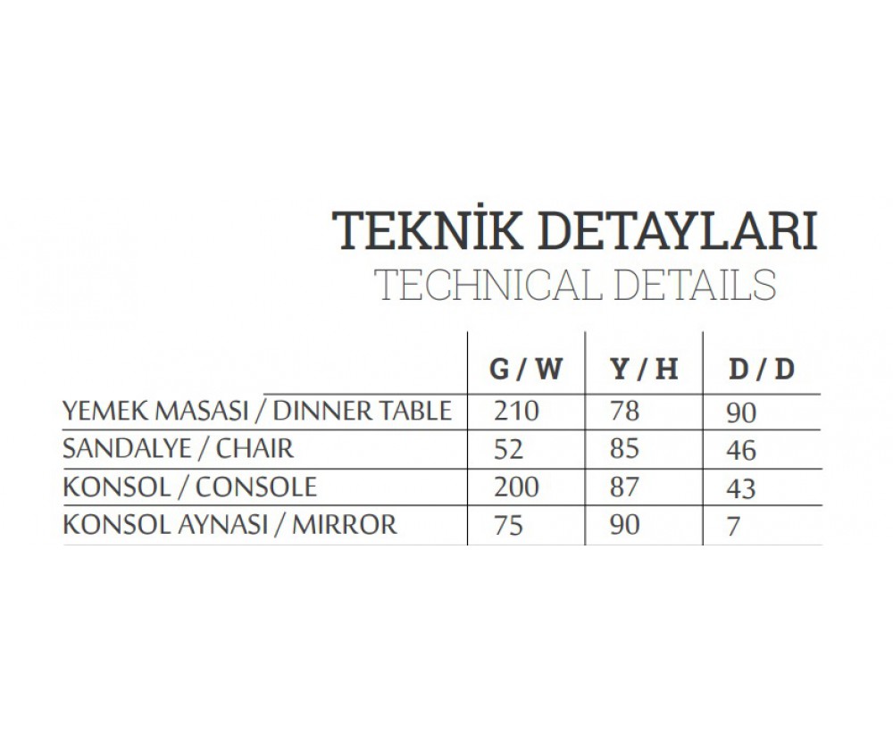 Trend Diningroom, Galerin Mobilya İnegöl