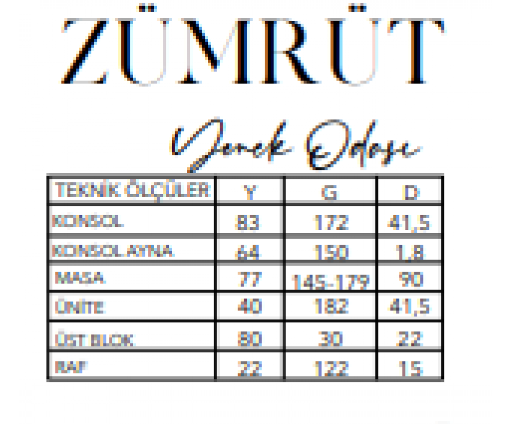 Zümrüt Tv Ünitesi(VZY), Galerin Mobilya İnegöl