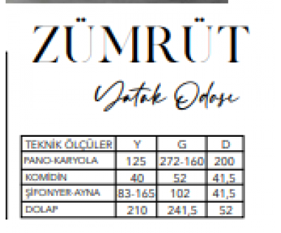 Zümrüt Yatak Odası(VZY)